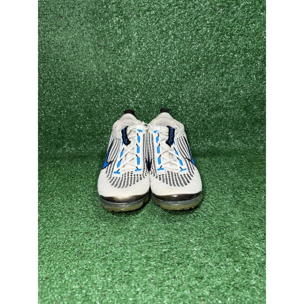 Nike Air VaporMax 2021 Flyknit White Blue Boy Size 5.5Y Womens Size 7 DB1550-101 - Picture 5 of 9